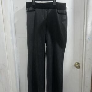 7Th Avenue NY & Co Women’s Size 12 Average Black Dress Pant Stretch Straight Leg